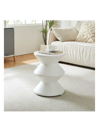 Помощна маса Kyppeslo 47xØ37 cm Бяла []