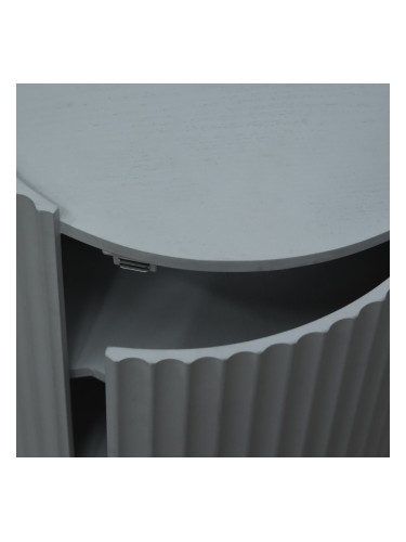 Помощна маса Rill с врата 49xØ40см сива []