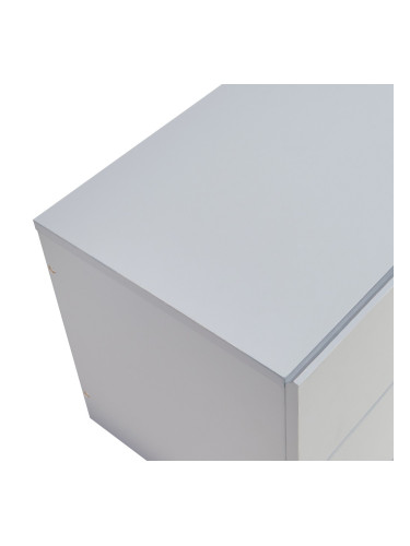 Висящо нощно шкафче Ampfing с 2 чекмеджета светло сиво []