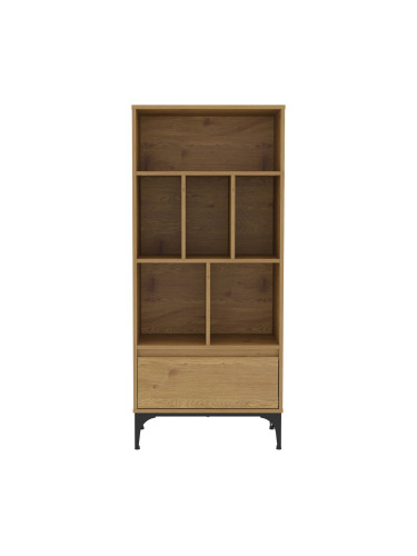 Етажерка Kistiandi 137x60x35 см вид дъб, тъмен []