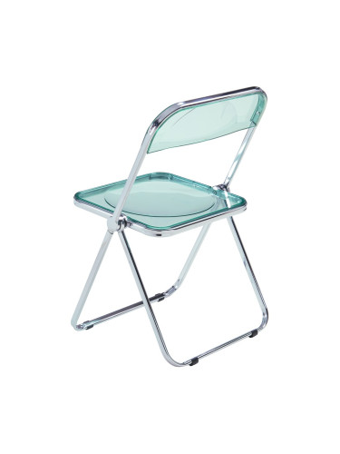Сгъваем стол Pornainen, комплект 2 бр., ментовозелен, прозрачен []