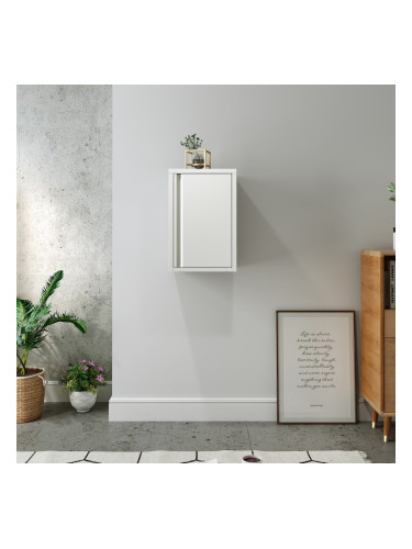 Стенен шкаф Burlöv 50x33x35 см стомана бял []