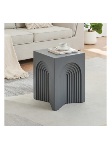 Помощна маса Elverumn 45x35x35 см сиво, мат []