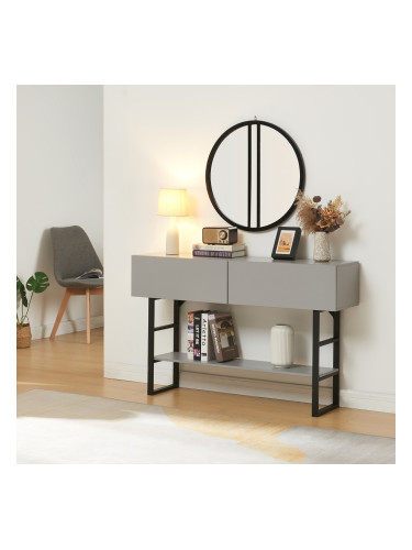 Конзолна маса Varberg 75x120x30 см светло сива []