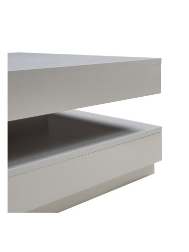 Холна маса Florence 76x76x38 см светло сива []