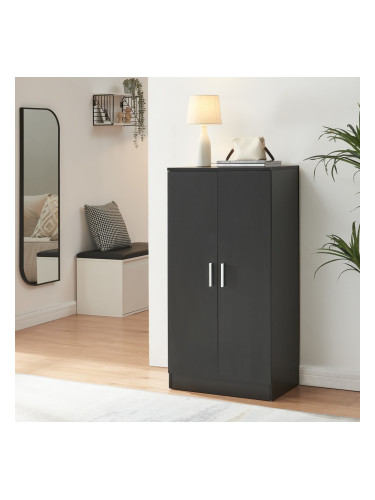 Шкаф за обувки Noribontaa 108x55x35 см Черен []