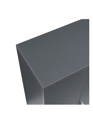 Шкаф за обувки Notribontaa 108x55x35 см антрацит []