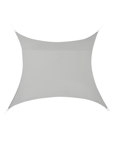 Квадратно слънчево платно 400x400 см светло сиво