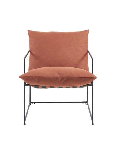 Фотьойл Utsjoki 90x61x70 см черен/оранжев []