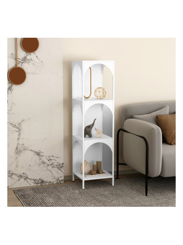 Стоящ рафт Akaa 133x35x35см бял []