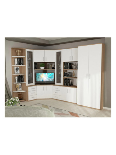 Секция Bohem-dst, дъб амбер и бяло