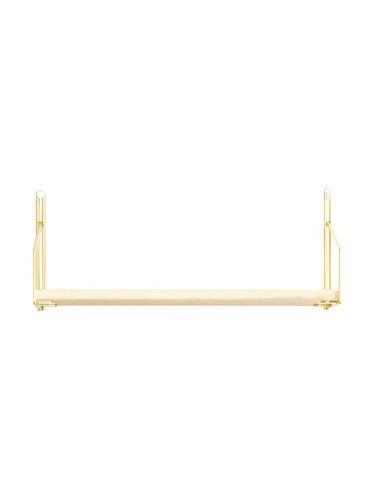 Стенен рафт Muurame 40x14x17 см Златен []