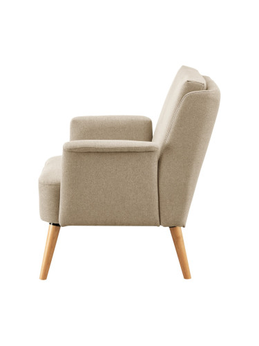 Бежово тапицирано кресло Edling []