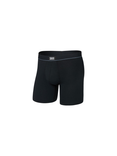 Saxx Essential Cotton Stretch Cotton Boxer Brief 6" Мъже - Бельо Saxx - Син - SXBB26F-BLK-M - Size: M