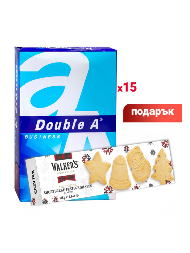 15xDouble A Business A4+бисквити Walker