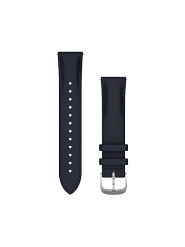 Кожена каишка Garmin Quick Release, 20 мм, тъмносиня, 010-12924-20