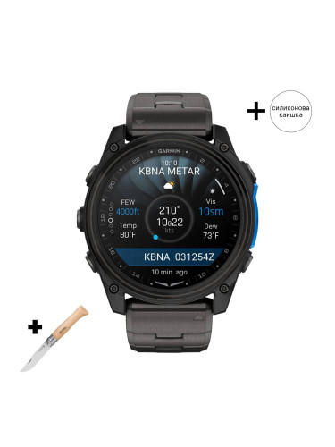 Смарт часовник Garmin D2 Mach 2 Amoled 51 мм Carbon Gray DLC Titanium/Vented Titanium 010-02905-31