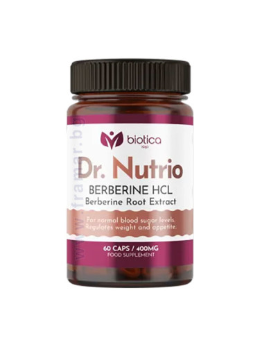 ДР. НУТРИО БЕРБЕРИН HCL капсули 400 мг * 60 БИОТИКА