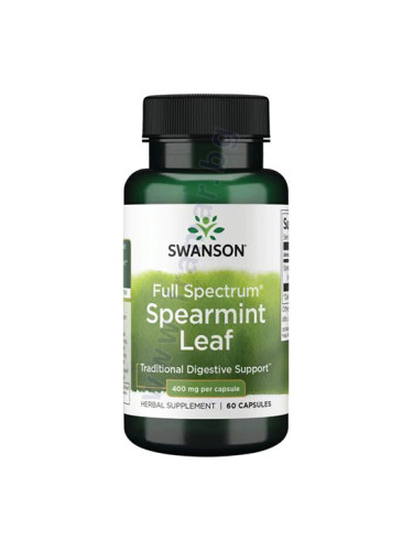 СУОНСЪН ЛИСТА ОТ МЕНТА ПЪЛЕН СПЕКТЪР капсули 400 мг * 60