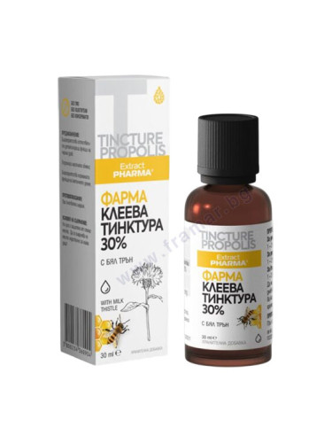ФАРМА КЛЕЕВА ТИНКТУРА 30% С БЯЛ ТРЪН 30 мл ЕКСТРАКТФАРМА