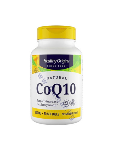 КОЕНЗИМ Q10 капсули 200 мг * 30 HEALTHY ORIGINS