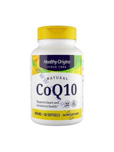 КОЕНЗИМ Q10 капсули 600 мг * 30 HEALTHY ORIGINS