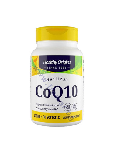 КОЕНЗИМ Q10 капсули 100 мг * 30 HEALTHY ORIGINS