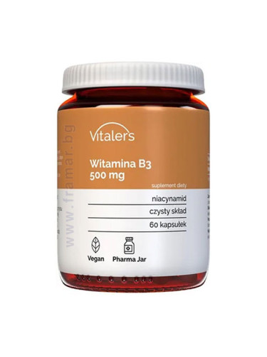 ВИТАЛЕРС ВИТАМИН B3 капсули 500 мг * 60 