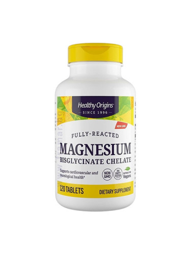МАГНЕЗИЙ БИСГЛИЦИНАТ таблетки 100 мг * 120 HEALTHY ORIGINS