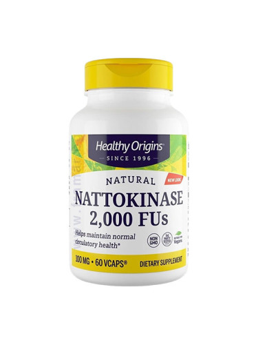 НАТОКИНАЗА капсули 100 мг * 60 HEALTHY ORIGINS
