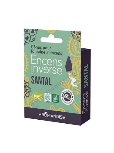 АРОМАНДИСЕ КОНУСИ ЗА ГОРЕНЕ ОТ САНДАЛОВО ДЪРВО * 10 