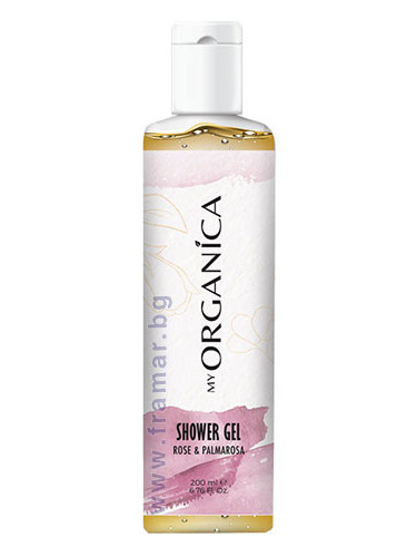 МАЙ ОРГАНИКА ДУШ ГЕЛ РОЗА И ПАЛМАРОЗА 200 мл