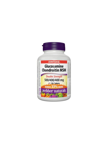 Глюкозамин, Хондроитин и МСМ 1300 mg 120 таблетки | Webber Naturals