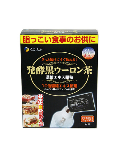 Ферментирал екстракт от черен улуонг чай + пу ер чай 33 сашета | Fine Japan