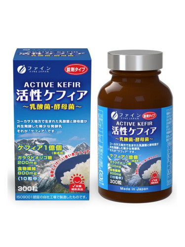 Активен кефир (с млечнокисели бактерии и дрожди) 300 таблетки | Fine Japan