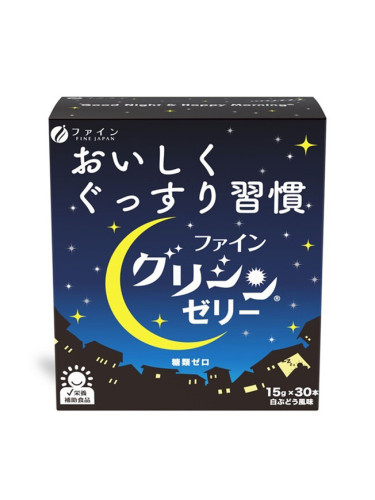 Комплекс с  глицин, L-теанин и ГАБА за спокоен сън, 30 сашета, с желирана течност x 15 g | Fine Japa