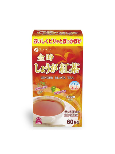 Черен чай с джинджифил и юзу 60 сашета | Fine Japan