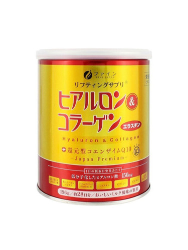 Хиалуронова киселина + колаген, еластин и биотин 196 g прах | Fine Japan