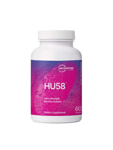 HU58 Пробиотик Bacillus Subtilis 5 млрд. активни пробиотици 60 капсули | Microbiome Labs