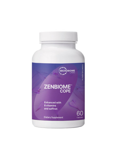 Зенбиом (пробиотик + шафран и витамин В6 и В12) 60 капсули | Microbiome Labs