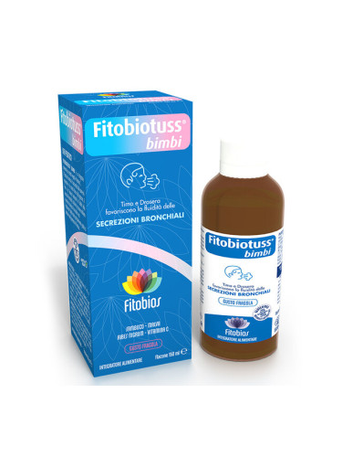 Fitobiotuss Bimbi – Сироп за кашлица за деца и възрастни, с мащерка и бъз, 150 ml