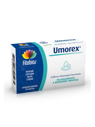 Umorex –  антистрес формула за спокоен ум и добър сън - С шлемник, пасифлора, маточина & 5-HTP, 30 т