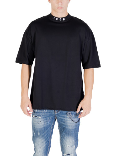 Черна мъжка тениска с къс ръкав