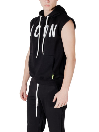 Черен мъжки суитшърт Icon