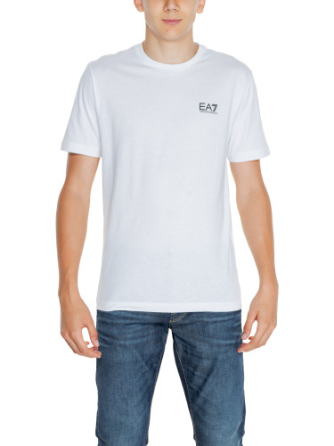 Бяла мъжка тениска Ea7
