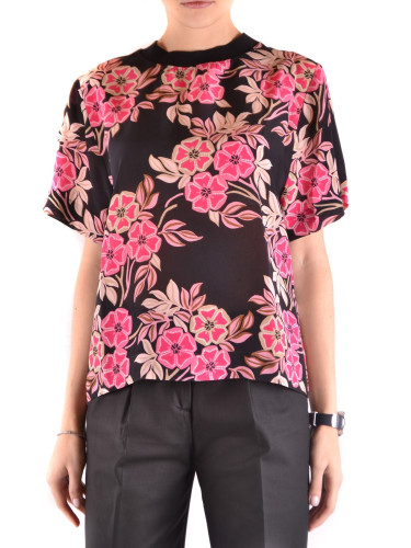 Копринена блуза с флорален мотив