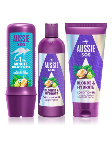 Aussie SOS Blonde & Hydrate комплект за руса коса