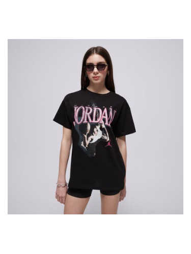 Jordan Тениска Jdg Mj Soar Oversized Tee Girl детски Дрехи Тениски 45D922-023 Черен