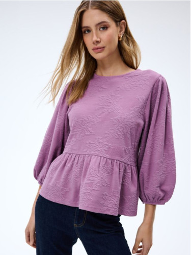 Mohito - Блуза с буфан ръкави - лилаво