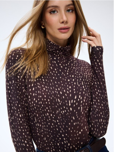 Mohito - Блуза с поло яка - кафяво